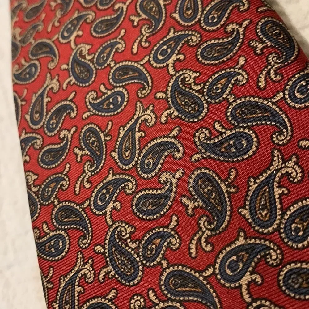Dior paisley silk tie